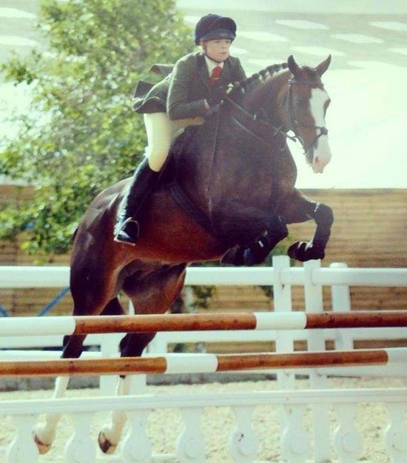 Emily taking a fence in her stride